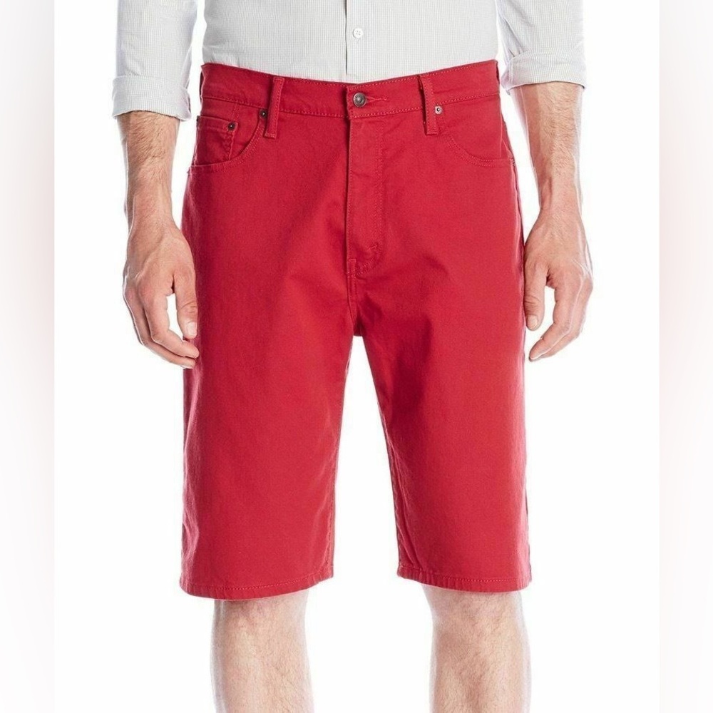 Levi’s Red Premium 569 Loose Straight Shorts